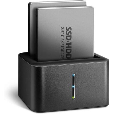 8595247906472 AXAGON ADSA-D25 SuperSpeed USB Dual 2.5" SSD/HDD Mini Dock Black 8595247906472 AXAGON ADSA-D25 SuperSpeed USB Dual 2.5" SSD/HDD Mini Dock Black