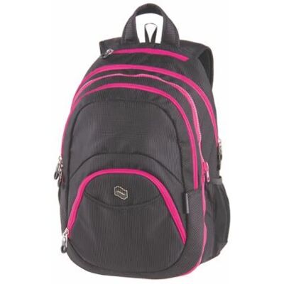 PULSE Teens roz-negru rucsac notebook cu suport și audio cu conexiune PULSE Teens roz-negru rucsac notebook cu suport și audio cu conexiune