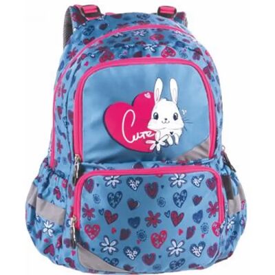 PULSE Anatomic Little Rabbit Rucsac anatomic albastru și roz PULSE Anatomic Little Rabbit Rucsac anatomic albastru și roz