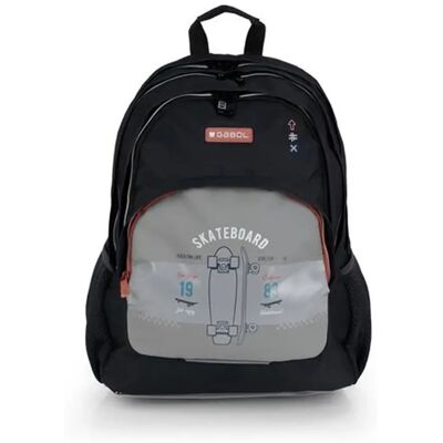 GABOL "Trick" ghiozdan rucsac gri-negru skateboard GA238540F GABOL "Trick" ghiozdan rucsac gri-negru skateboard GA238540F