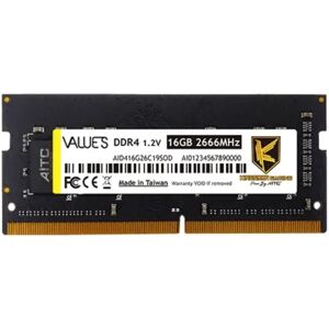 AITC 16GB Kingsman Notebook DDR4 2666MHz CL22 KSD416G26C19SOD AITC 16GB Kingsman Notebook DDR4 2666MHz CL22 KSD416G26C19SOD