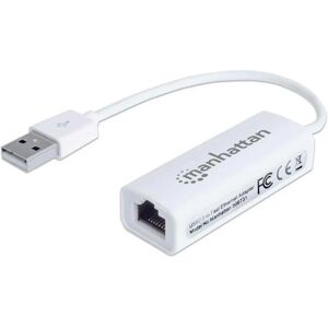 MANHATTAN 506731 USB UTP Convertor 10cm 100Mbps alb MANHATTAN 506731 USB UTP Convertor 10cm 100Mbps alb
