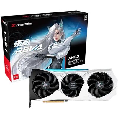 4713436176190 POWERCOLOR RX9070XT 16G-L/OC/REVA Radeon RX 9070 XT 16GB GDDR6 Hellhound Reva Edition PCIE 4713436176190 POWERCOLOR RX9070XT 16G-L/OC/REVA Radeon RX 9070 XT 16GB GDDR6 Hellhound Reva Edition PCIE