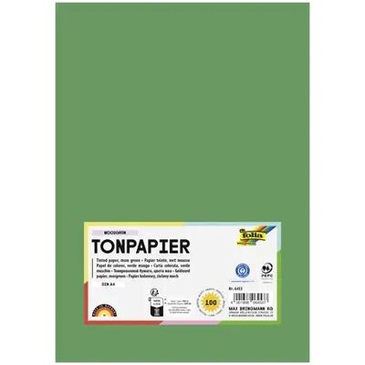 Folia 6453 - Hârtie de tonifiere verde iarbă - 130 g/m², DIN A4, 100 coli Folia 6453 - Hârtie de tonifiere verde iarbă - 130 g/m², DIN A4, 100 coli