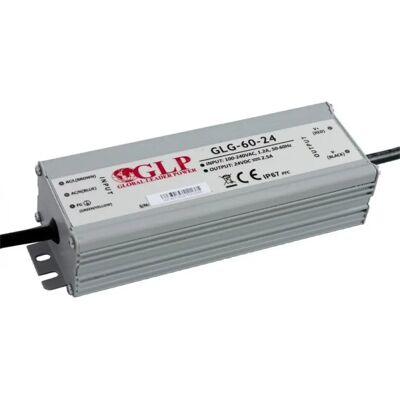 GLP GLG-60-24 60W 24V 2.5A IP65 PFC cu filtru LED sursă GLP GLG-60-24 60W 24V 2.5A IP65 PFC cu filtru LED sursă