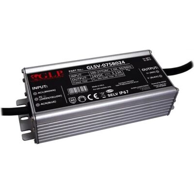 GLP GLSV-075B024 24V/3A 75W IP67 LED sursă GLP GLSV-075B024 24V/3A 75W IP67 LED sursă