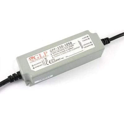 GLP GPF-25D-1050 25.2W 15~24V 1050mA IP67 LED sursă GLP GPF-25D-1050 25.2W 15~24V 1050mA IP67 LED sursă