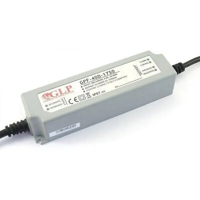GLP GPF-40D-1750 42W 15~24V 1750mA IP67 LED sursă GLP GPF-40D-1750 42W 15~24V 1750mA IP67 LED sursă