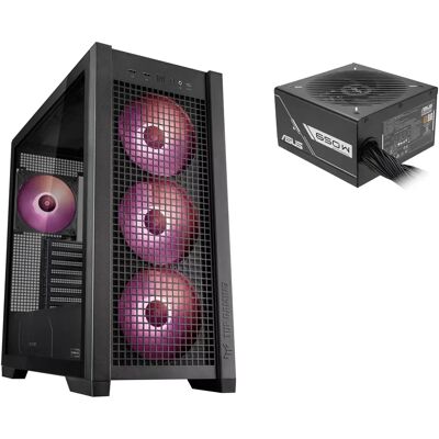 Asus TUF Gaming GT302 ARGB + 650W sursă negru GT302/ARGB FANS/BLK + PRIME-650B-BLA Asus TUF Gaming GT302 ARGB + 650W sursă negru GT302/ARGB FANS/BLK + PRIME-650B-BLA