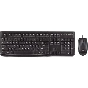 Logitech MK120 german cu cablu tastatură și mouse set - negru Logitech MK120 german cu cablu tastatură și mouse set - negru