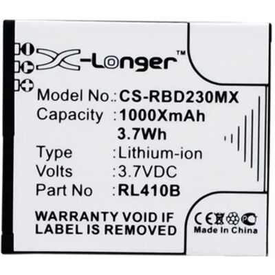 REALPOWER RBD230MX Rollei 3.7V 1000mAh compatibilă akku Li-ion REALPOWER RBD230MX Rollei 3.7V 1000mAh compatibilă akku Li-ion