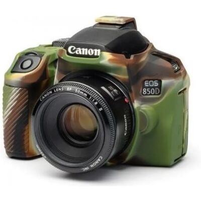 EASYCOVER Husa din silicon Canon EOS 850D camuflaj EASYCOVER Husa din silicon Canon EOS 850D camuflaj