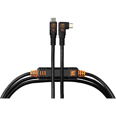 TETHERTOOLS TetherPro Optima 10G USB-C 4.6m Straight to Right (negru) TETHERTOOLS TetherPro Optima 10G USB-C 4.6m Straight to Right (negru)