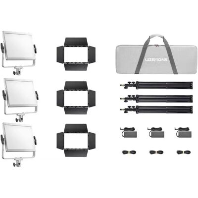 GODOX Litemons LP600R RGB LED Light Panel 3 light kit GODOX Litemons LP600R RGB LED Light Panel 3 light kit