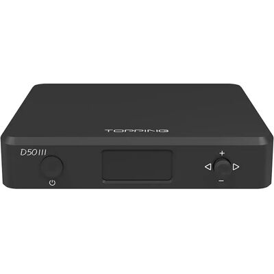 TOPPING D50 III DAC Bluetooth 5.1 aptX HD LDAC 32bit 768kHz Negru TOPPING D50 III DAC Bluetooth 5.1 aptX HD LDAC 32bit 768kHz Negru