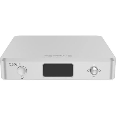 TOPPING D50 III DAC Bluetooth 5.1 aptX HD LDAC 32bit 768kHz Silver TOPPING D50 III DAC Bluetooth 5.1 aptX HD LDAC 32bit 768kHz Silver