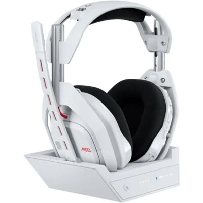 Logitech Astro A50 (Gen 5) cablu fără joc headset + stație de bază alb Logitech Astro A50 (Gen 5) cablu fără joc headset + stație de bază alb