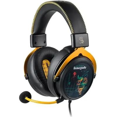 A4TECH Bloody M595 Renegade Midnight USB gamer headset negru-galben A4TECH Bloody M595 Renegade Midnight USB gamer headset negru-galben