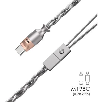 DDHIFI M198C Universal Type-C OCC cască cablu DAC 2-PIN DDHIFI-M198C-2PIN DDHIFI M198C Universal Type-C OCC cască cablu DAC 2-PIN DDHIFI-M198C-2PIN