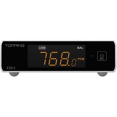 TOPPING E50 II De masă DAC și preamplificator Bluetooth LDAC aptX HD Silver MG-TPPNG-E50II-SILVER TOPPING E50 II De masă DAC și preamplificator Bluetooth LDAC aptX HD Silver MG-TPPNG-E50II-SILVER