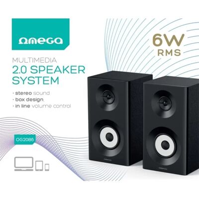 OMEGA OG2086 2.0 boxă negru OMEGA OG2086 2.0 boxă negru