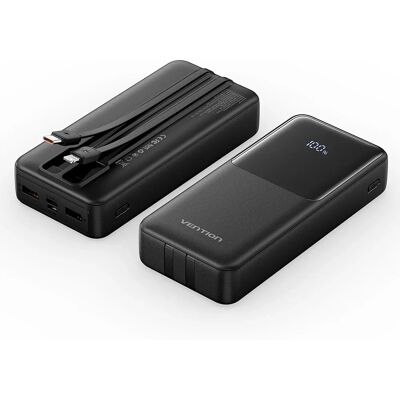 Power Bank Vention - 20000mAh - 22,5W - Negru Power Bank Vention - 20000mAh - 22,5W - Negru