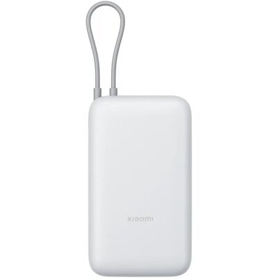 Xiaomi Power Bank 20000mah integrat cu cablu 33W alb Xiaomi Power Bank 20000mah integrat cu cablu 33W alb