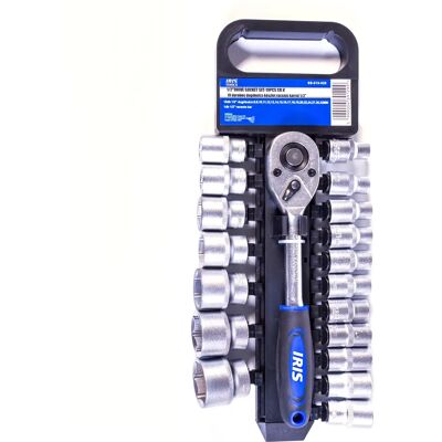 OEM IRIS TOOLS SS-019-020 19 bucăţi cheie tubulară set clichet cu braț 1/2" OEM IRIS TOOLS SS-019-020 19 bucăţi cheie tubulară set clichet cu braț 1/2"