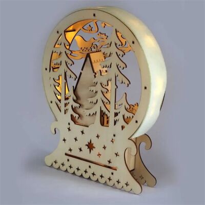 5999004615622 IRIS Semicerc cu cadru de Crăciun casă 23x28,5cm / cald alb LED-es fa decorare ușoară 5999004615622 IRIS Semicerc cu cadru de Crăciun casă 23x28,5cm / cald alb LED-es fa decorare ușoară