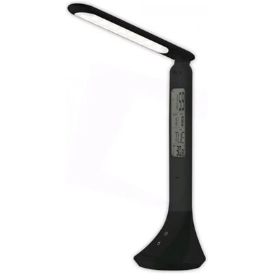 Lampa de birou LED neagră cu calendar de la Avide - Lampă Lampa de birou LED neagră cu calendar de la Avide - Lampă