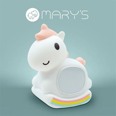 MARYS LED de noapte lumină ce ceas cu alarmă inorog cu acumulator USB-C 1.5W 3000K+RGB roz MW61638 MARYS LED de noapte lumină ce ceas cu alarmă inorog cu acumulator USB-C 1.5W 3000K+RGB roz MW61638