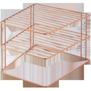 METALTEX MX362402 Palio Copper de stocare stand doua povesti 25 x 25 x 19 cm cupru METALTEX MX362402 Palio Copper de stocare stand doua povesti 25 x 25 x 19 cm cupru