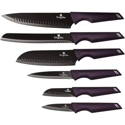 BERLINGER HAUS BH/2597 Purple Eclipse Collection set cuțite 6 cu părţi BERLINGER HAUS BH/2597 Purple Eclipse Collection set cuțite 6 cu părţi