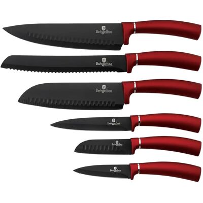 BERLINGER HAUS BH 2542NO-10 Metallic Line Burgundy Edition set cuțite 6buc BERLINGER HAUS BH 2542NO-10 Metallic Line Burgundy Edition set cuțite 6buc