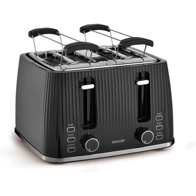 SENCOR STS 7541BK prăjitor de pâine 4 felii 1860W Negru SENCOR STS 7541BK prăjitor de pâine 4 felii 1860W Negru