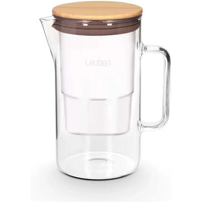 LAUBEN Filtru de apă cană 25 l boroszilikát sticlă bambus capac 25GW LAUBEN Filtru de apă cană 25 l boroszilikát sticlă bambus capac 25GW