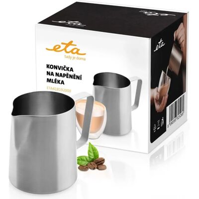 Cană pentru spumarea laptelui ETA 350ml Oțel inoxidabil - Cană pentru spumarea laptelui Cană pentru spumarea laptelui ETA 350ml Oțel inoxidabil - Cană pentru spumarea laptelui