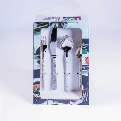 5999004639499 TOO KT-478 Stone tacâmuri set 16 buc Silver 5999004639499 TOO KT-478 Stone tacâmuri set 16 buc Silver