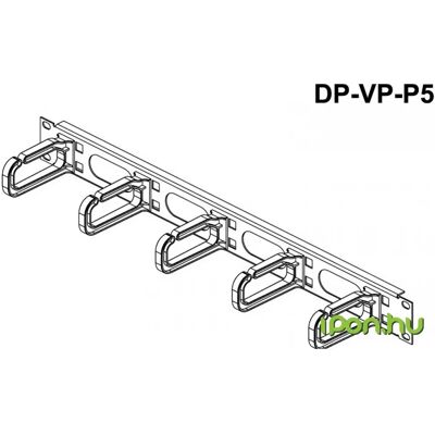 CONTEG 1U 40x80mm Panou de gestionare a cablurilor - Organizare rack CONTEG 1U 40x80mm Panou de gestionare a cablurilor - Organizare rack