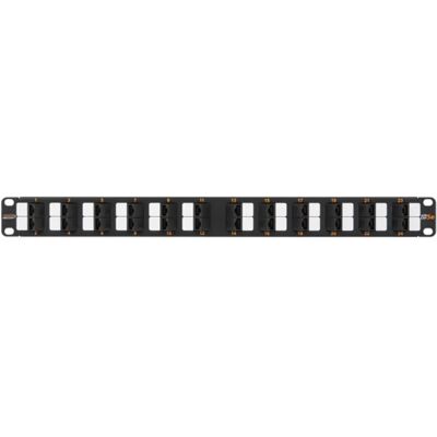 NIKOMAX Unshielded patch panel with angled ports 24 ports 19" 1U Category 5e NIKOMAX Unshielded patch panel with angled ports 24 ports 19" 1U Category 5e