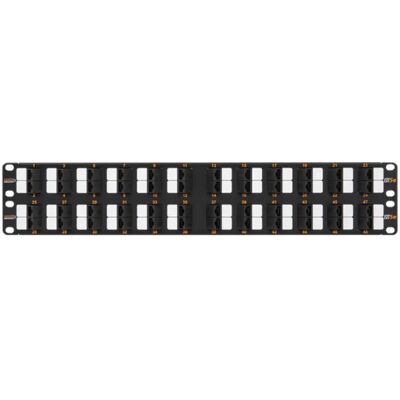NIKOMAX Unshielded patch panel with angled ports 48 ports 19" 2U Category 5e NIKOMAX Unshielded patch panel with angled ports 48 ports 19" 2U Category 5e