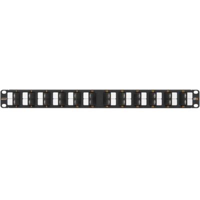 NIKOMAX Unshielded patch panel with angled ports 24 ports 19" 1U Category 6 NIKOMAX Unshielded patch panel with angled ports 24 ports 19" 1U Category 6