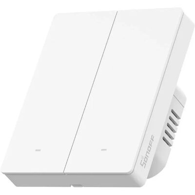 SONOFF ZBM5-2C-80W SwitchMan M5 Zigbee 2 circuit pot fi clasificate inteligent intrerupator alb SONOFF ZBM5-2C-80W SwitchMan M5 Zigbee 2 circuit pot fi clasificate inteligent intrerupator alb