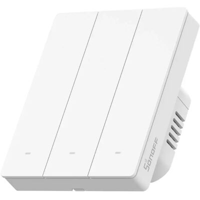 SONOFF ZBM5-3C-80W SwitchMan M5 Zigbee 3 circuit pot fi clasificate inteligent intrerupator alb SONOFF ZBM5-3C-80W SwitchMan M5 Zigbee 3 circuit pot fi clasificate inteligent intrerupator alb