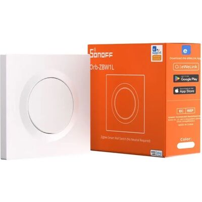 SONOFF Fusion Orb-ZBW1L Zigbee inteligent mural comutator nullavezeték fără alb SONOFF Fusion Orb-ZBW1L Zigbee inteligent mural comutator nullavezeték fără alb