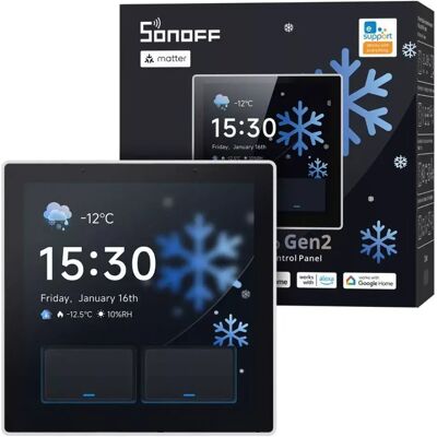 SONOFF NSPanel Pro Gen2 Smart Home controller panel Două circuit cu comutator alb SONOFF NSPanel Pro Gen2 Smart Home controller panel Două circuit cu comutator alb