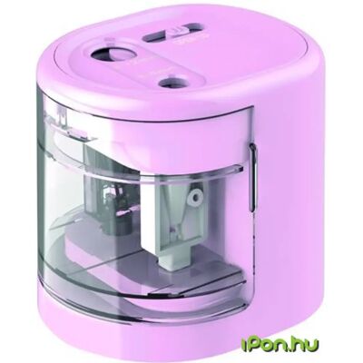 Rapesco Ascuţitoare cu două găuri desktop cu baterie USB cu încărcător PS12-USB roz Rapesco Ascuţitoare cu două găuri desktop cu baterie USB cu încărcător PS12-USB roz