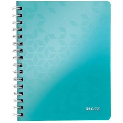 4002432107773 LEITZ Wow caiet cu spirale A5 linia 80 lap albastru gheață 4002432107773 LEITZ Wow caiet cu spirale A5 linia 80 lap albastru gheață
