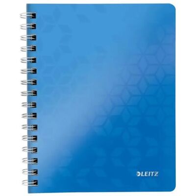 4002432107759 LEITZ Wow caiet cu spirale A5 linia 80 lap albastru 4002432107759 LEITZ Wow caiet cu spirale A5 linia 80 lap albastru