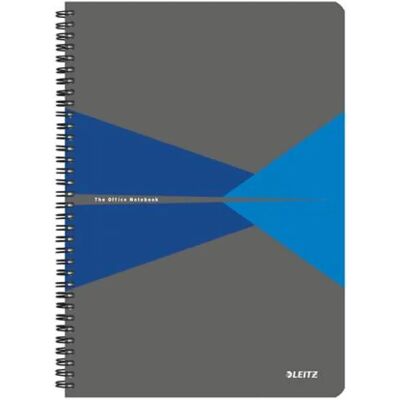 4002432141708 LEITZ Office caiet cu spirale A4 cu pătrăţele 90 lap laminat karton acoperi gri-albastru 4002432141708 LEITZ Office caiet cu spirale A4 cu pătrăţele 90 lap laminat karton acoperi gri-albastru